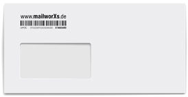 mailworXs Kuvert nur Barcode