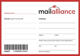 mailworXsPaket-Schein mit Code